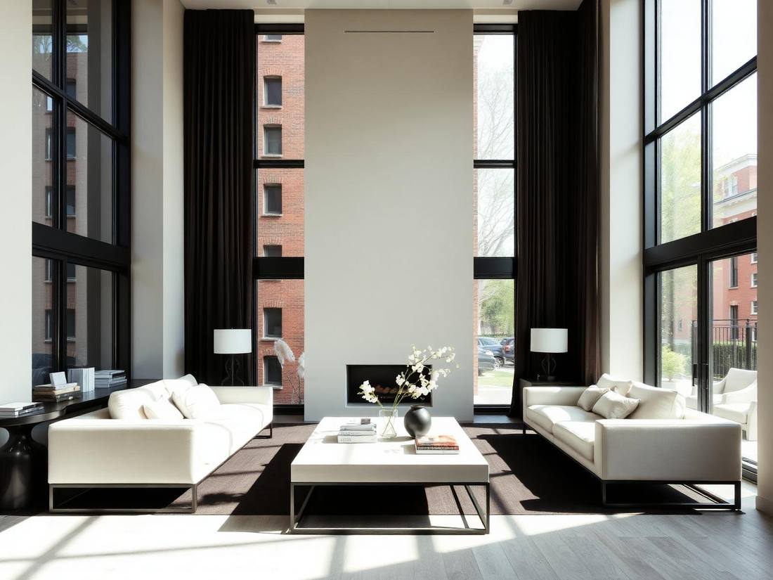 Luxury Boston brownstone interior