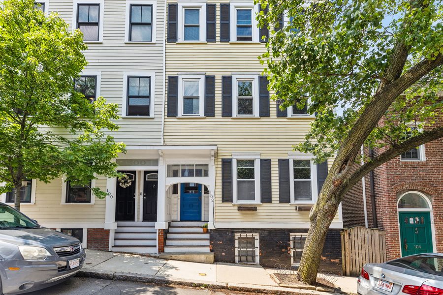 Charlestown multi-family rowhouse exterior