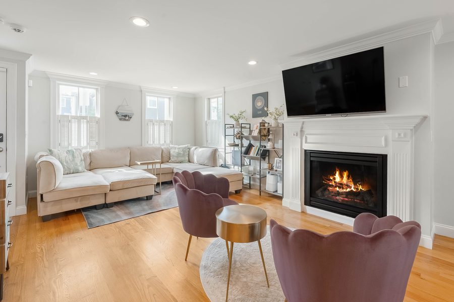 Charlestown condo living room interior